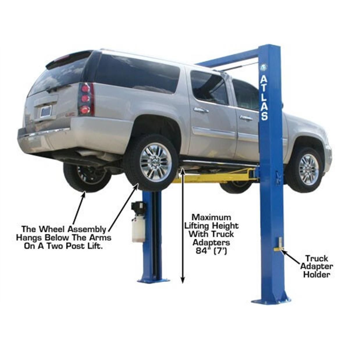 Atlas OHX10000X 10,000 lb Extra Tall 2 Post Vehicle Lift
