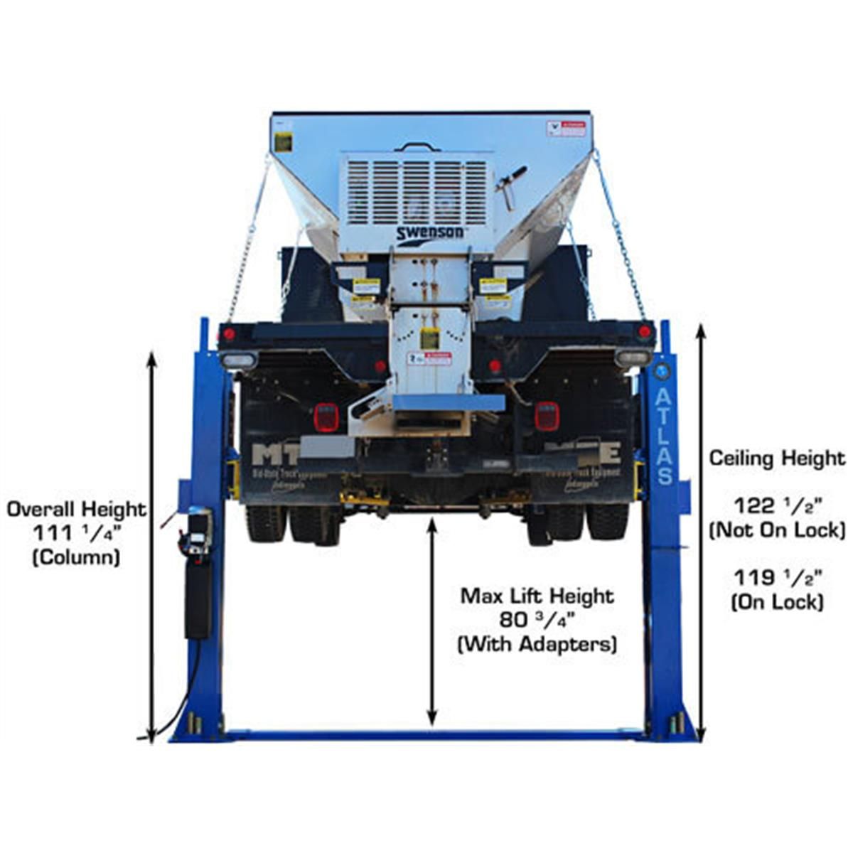 Atlas BP12000X 12,000lb 2 Post Vehicle Lift