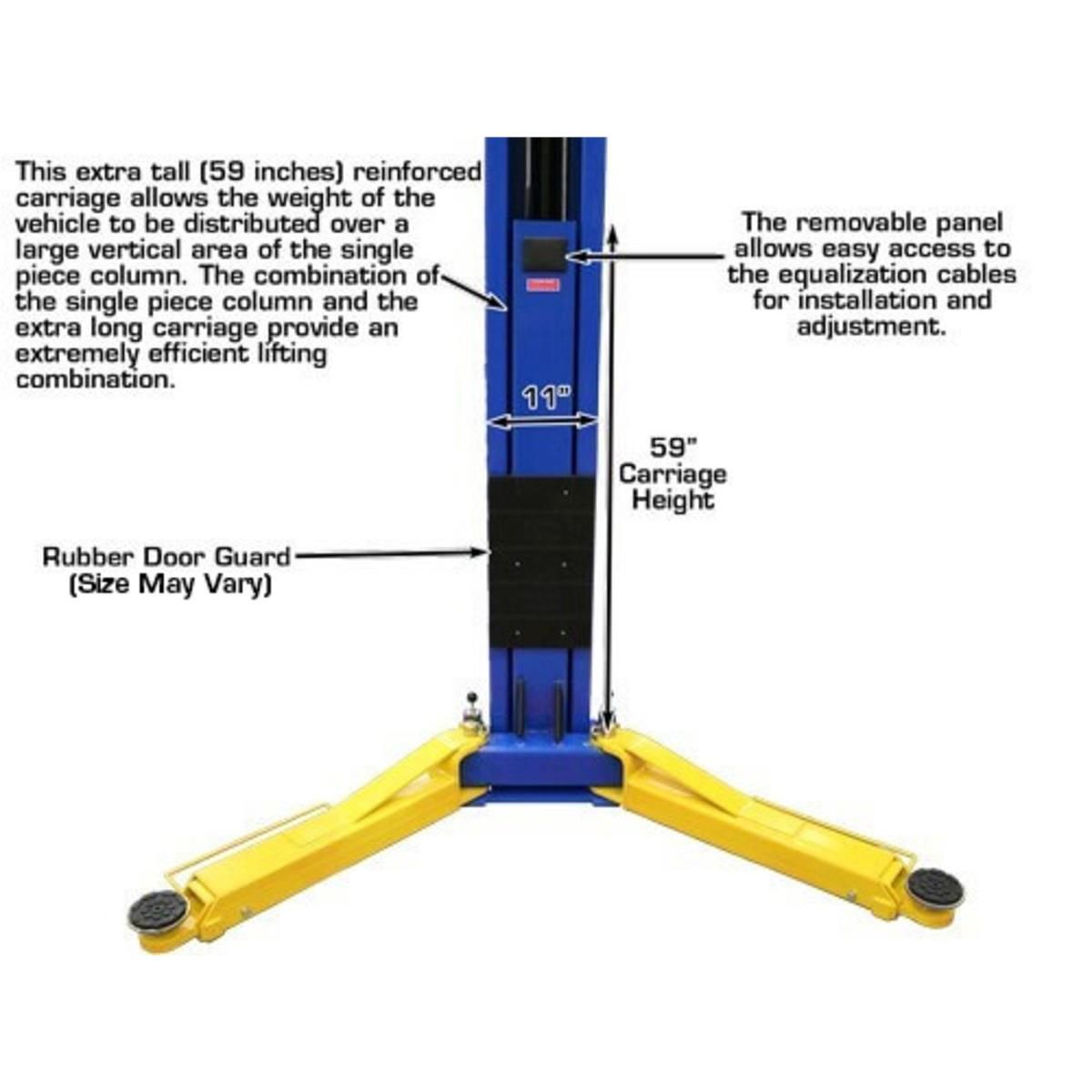 Atlas OHX10000X 10,000 lb Extra Tall 2 Post Vehicle Lift