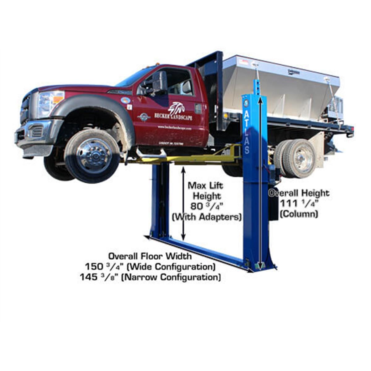 Atlas BP12000X 12,000lb 2 Post Vehicle Lift