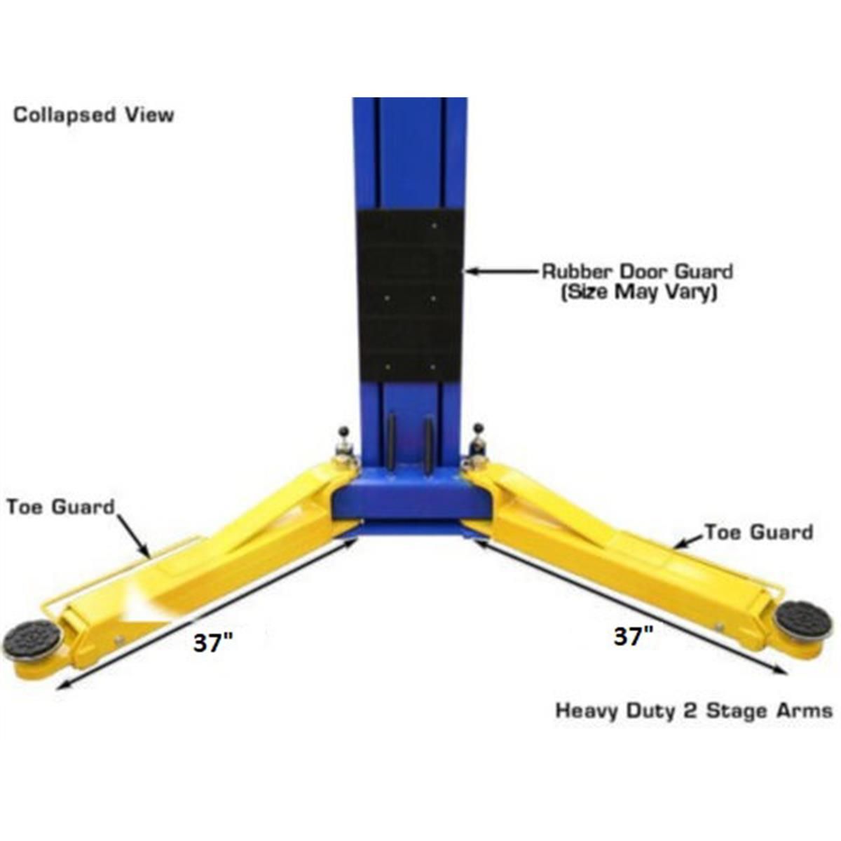 Atlas OHX10000X 10,000 lb Extra Tall 2 Post Vehicle Lift