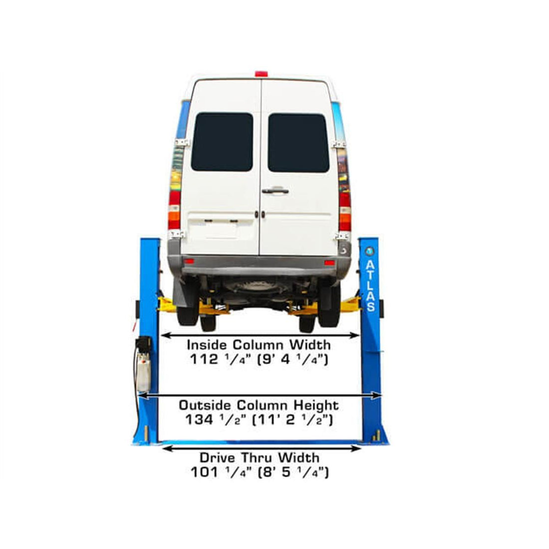 Atlas BP10000X 10,000lb 2 Post Vehicle Lift - Base Plate